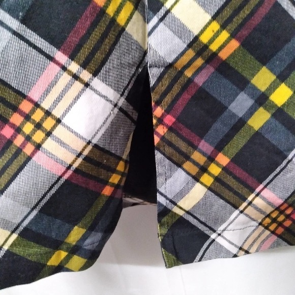 Jolie Moi Yellow Black Plaid Retro Sheath Dress - Picture 12 of 12